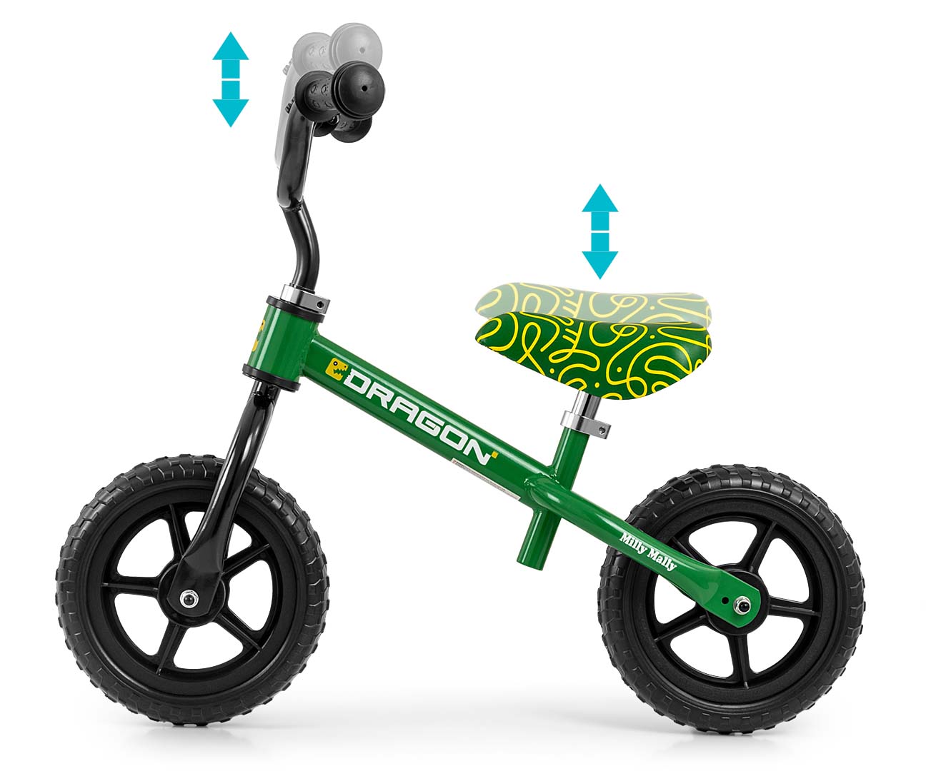 Bicicleta De Cross Dragon Verde Milly Mally