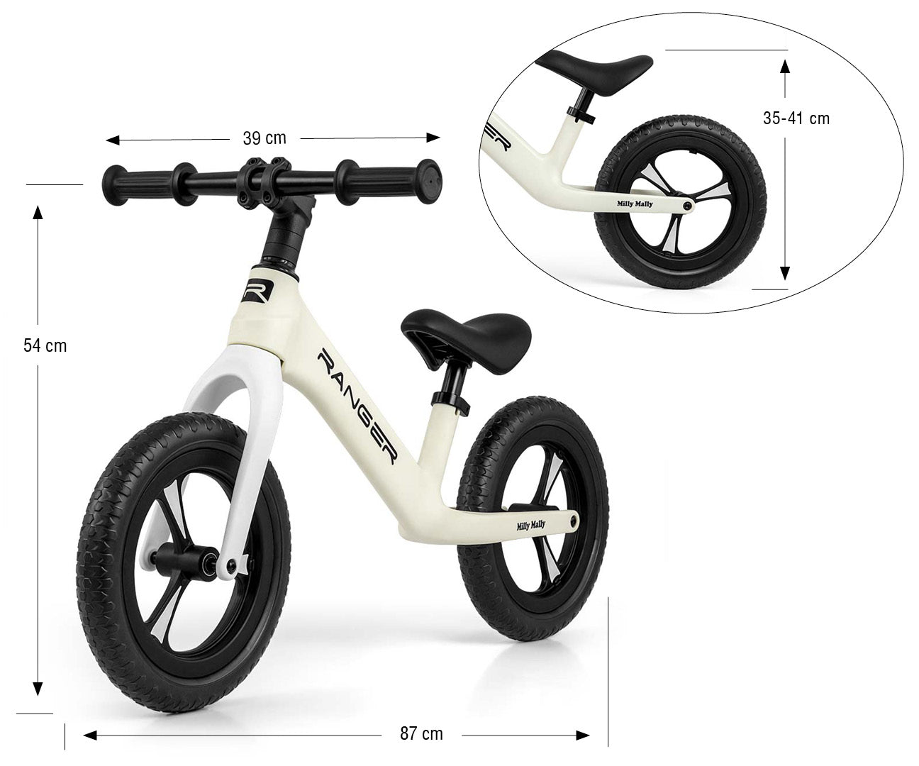 Bicicleta De Corrida Ranger White Milly Mally
