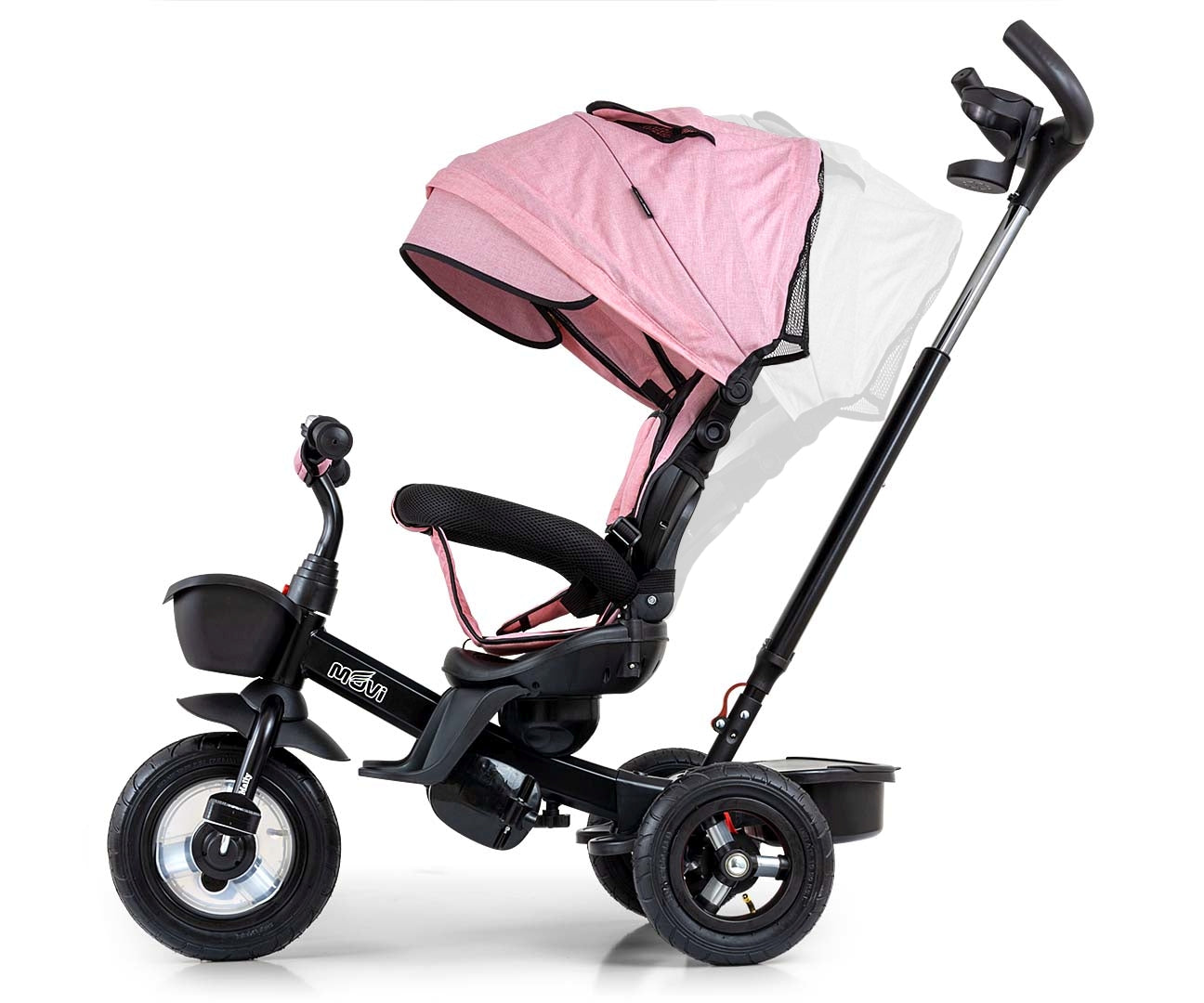 Triciclo Movi Preto-Rosa Milly Mally