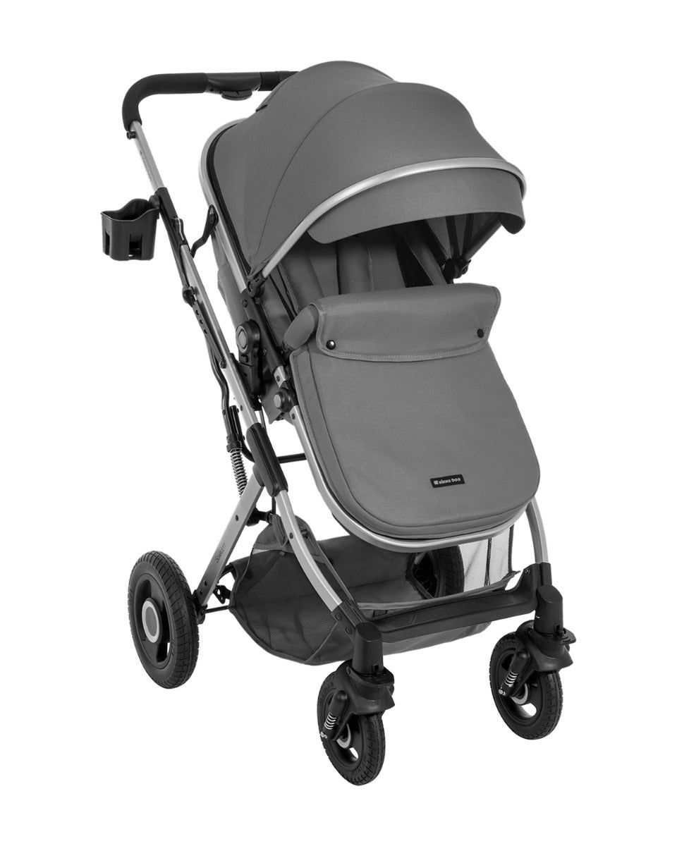 Carrinho Scarlett 2 em 1 com assento convertível, Grey Dark Kikkaboo