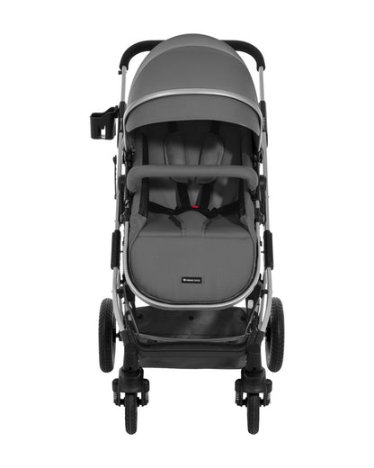 Carrinho Scarlett 2 em 1 com assento convertível, Grey Dark Kikkaboo