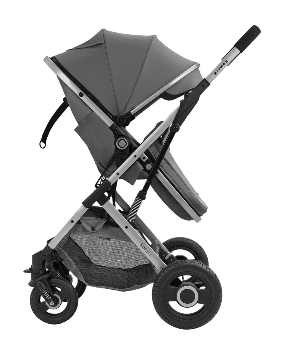Carrinho Scarlett 2 em 1 com assento convertível, Grey Dark Kikkaboo