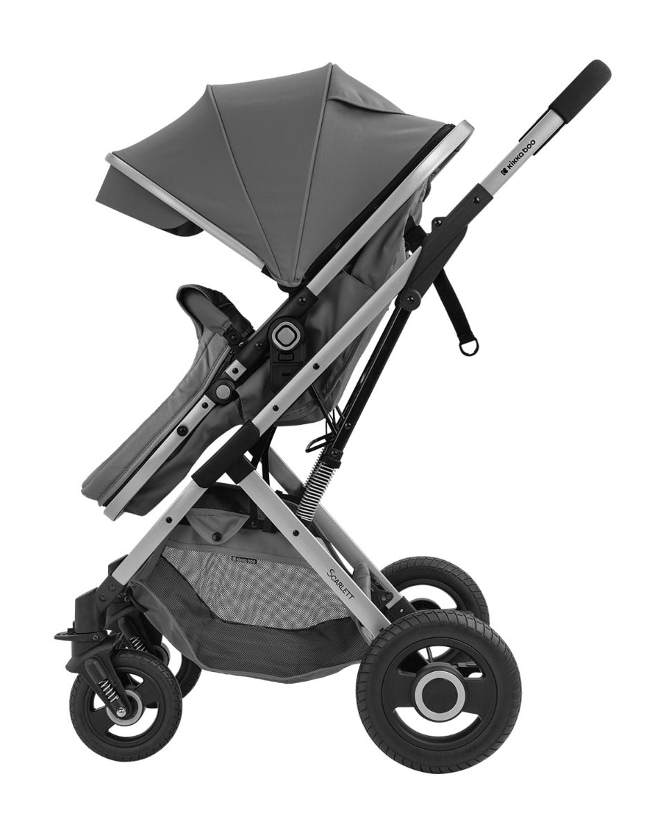 Carrinho Scarlett 2 em 1 com assento convertível, Grey Dark Kikkaboo