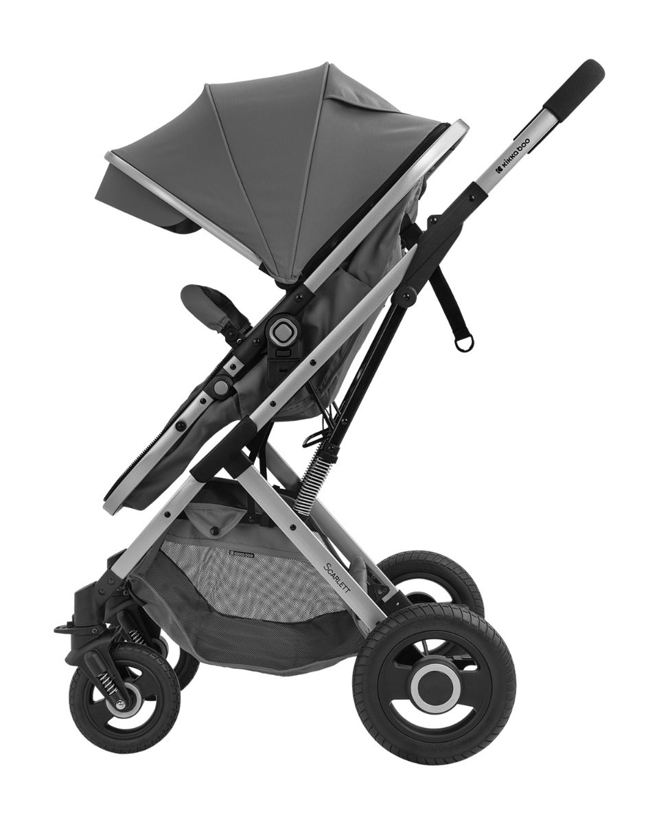 Carrinho Scarlett 2 em 1 com assento convertível, Grey Dark Kikkaboo