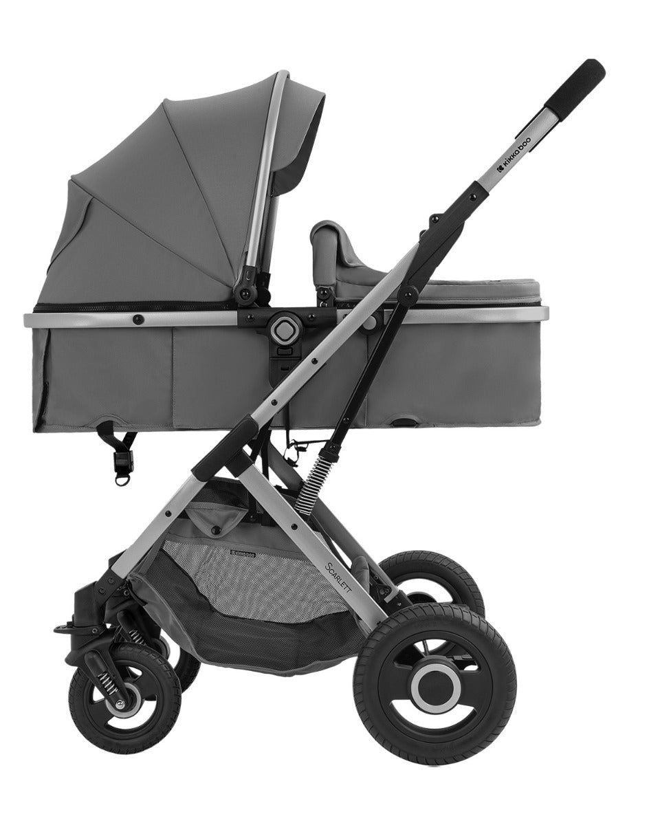 Carrinho Scarlett 2 em 1 com assento convertível, Grey Dark Kikkaboo