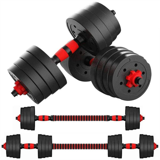 Halteres ajustáveis com barra 30 kg