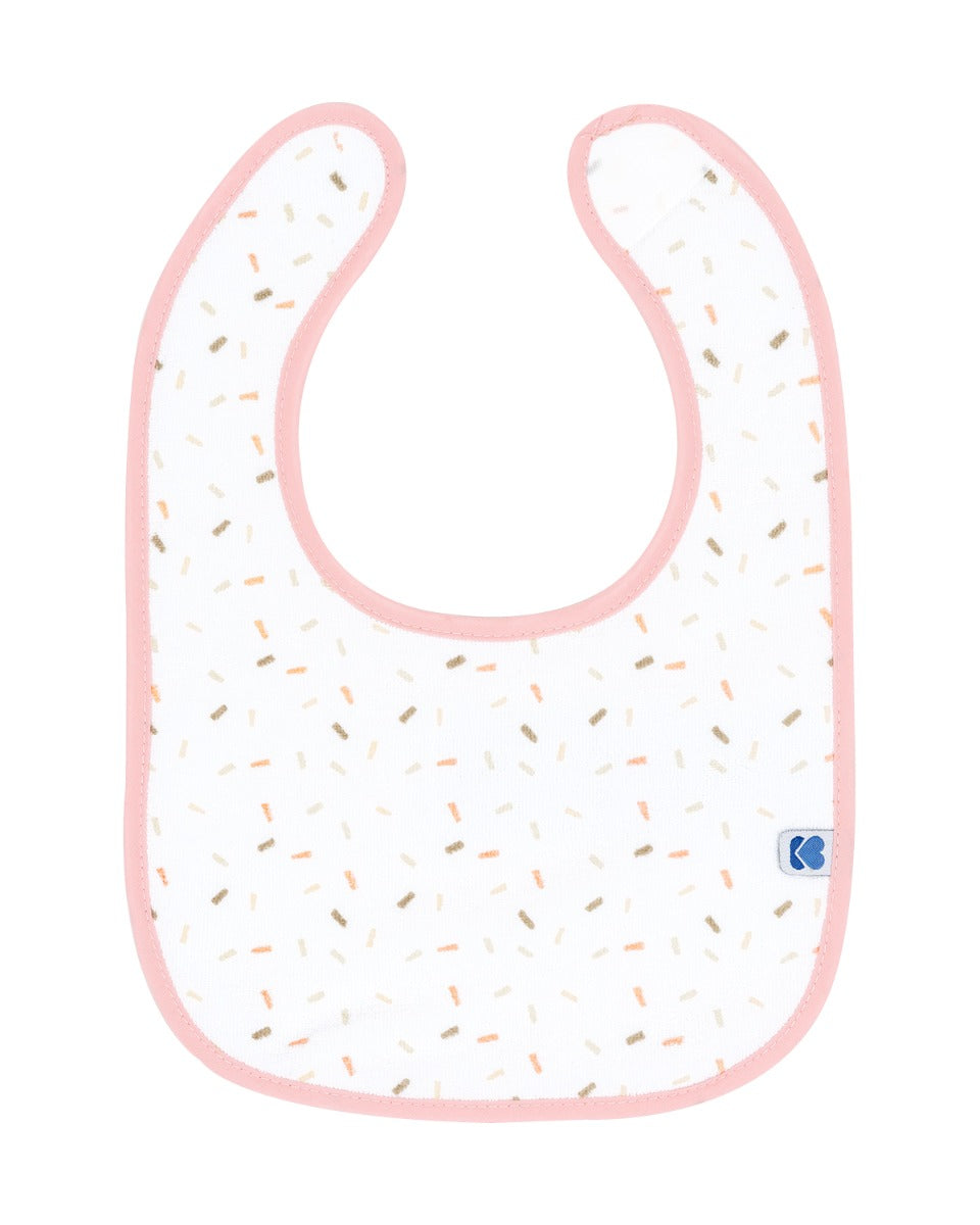 Conjunto de 3 babetes Hippo Dreams em tecido turco rosa