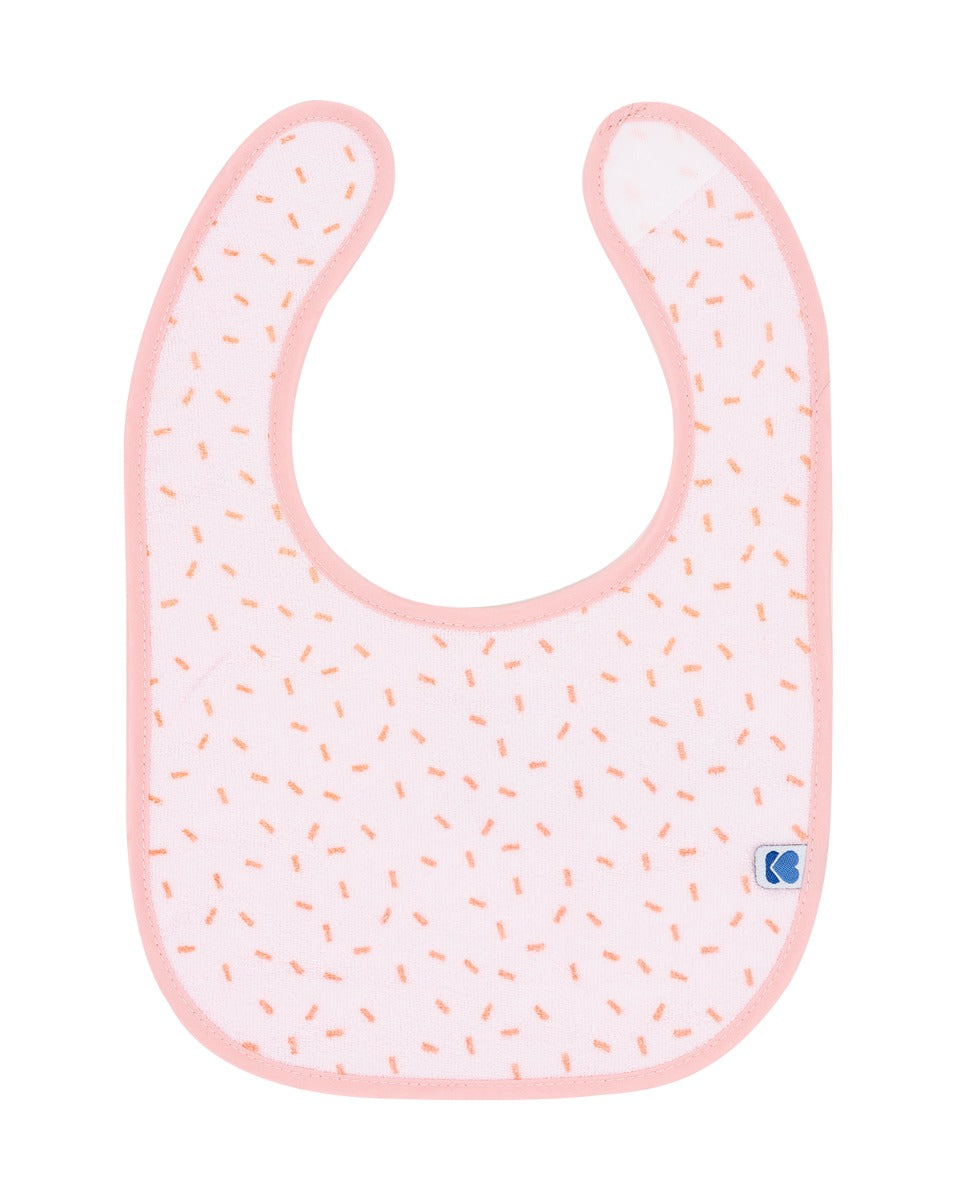 Conjunto de 3 babetes Hippo Dreams em tecido turco rosa