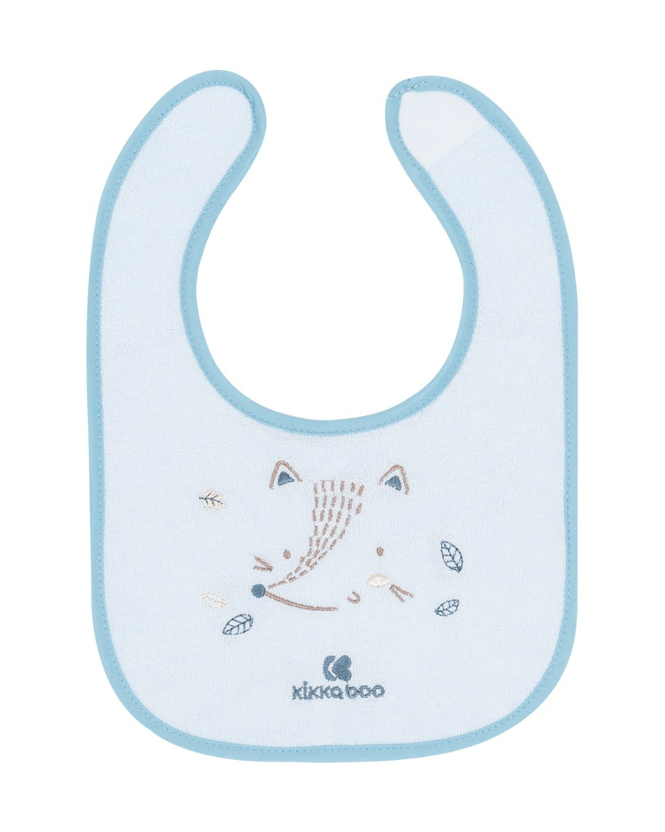 Conjunto de 3 babetes em tecido turco Little Fox Blue