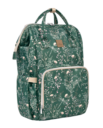 Bolsa Siena Luxe Secret Garden Mommy Verde Intenso