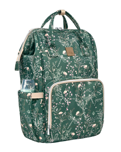 Bolsa Siena Luxe Secret Garden Mommy Verde Intenso