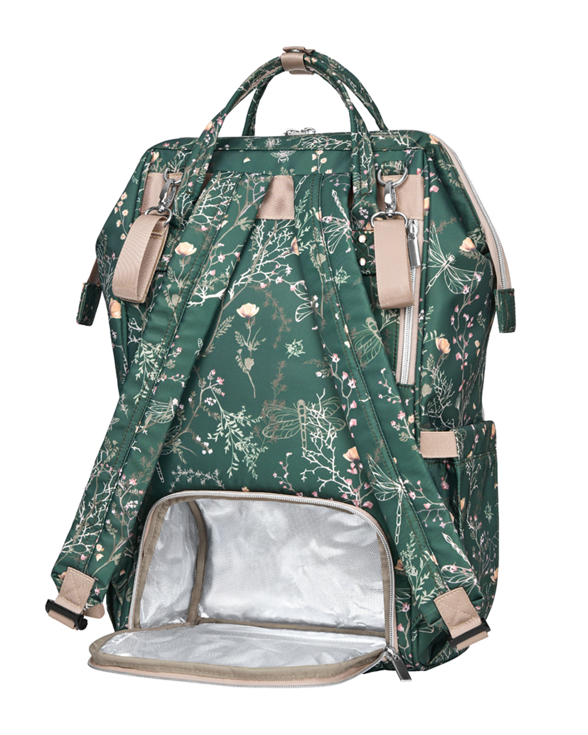 Bolsa Siena Luxe Secret Garden Mommy Verde Intenso