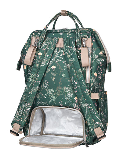 Bolsa Siena Luxe Secret Garden Mommy Verde Intenso