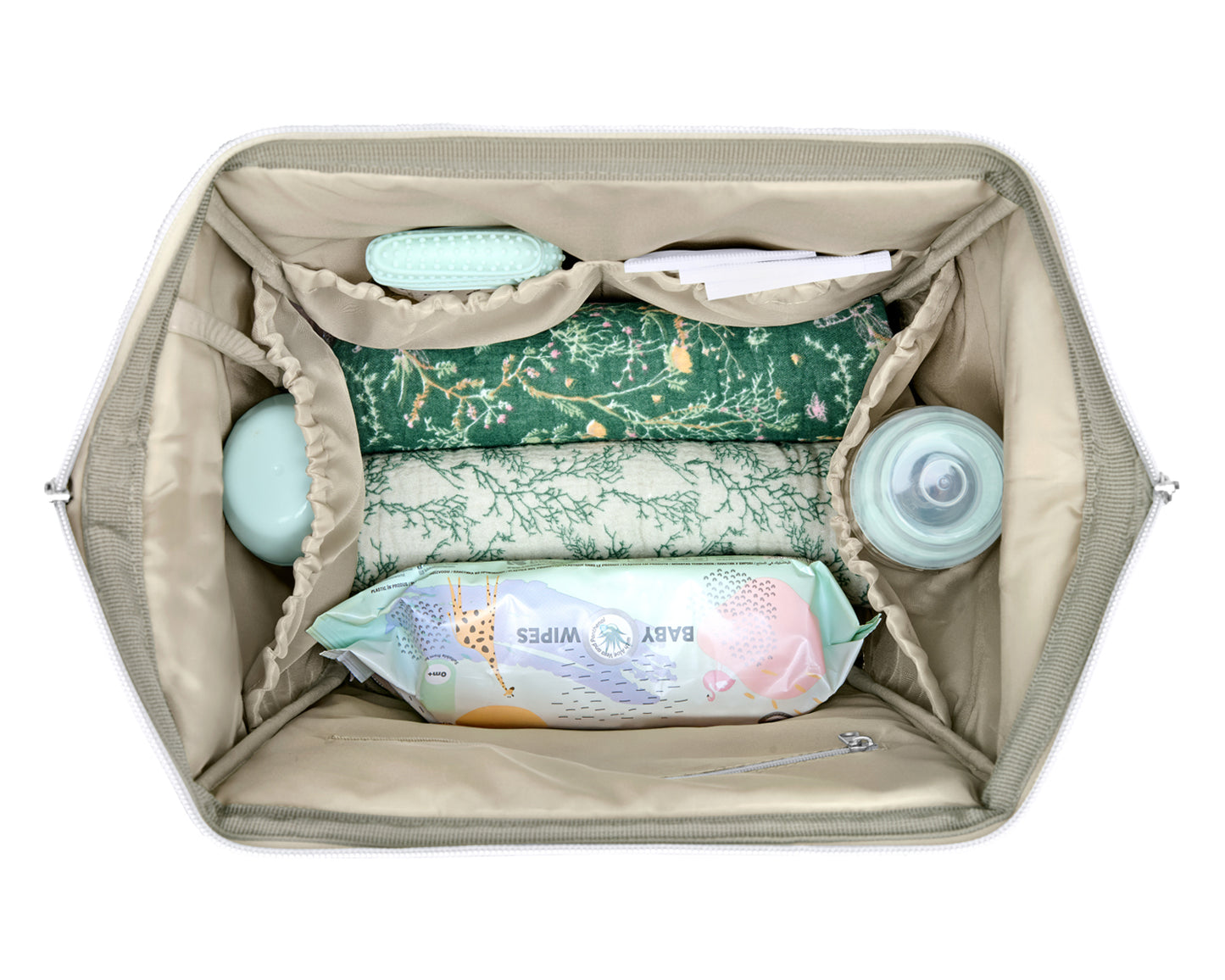 Bolsa Siena Luxe Secret Garden Mommy Verde Intenso