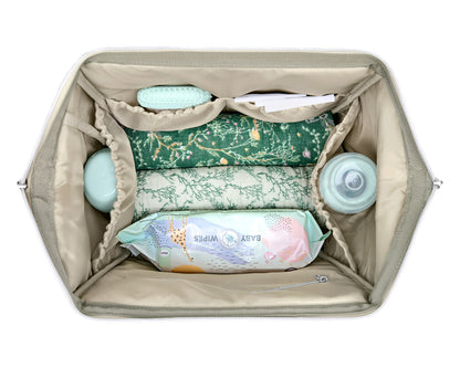 Bolsa Siena Luxe Secret Garden Mommy Verde Intenso