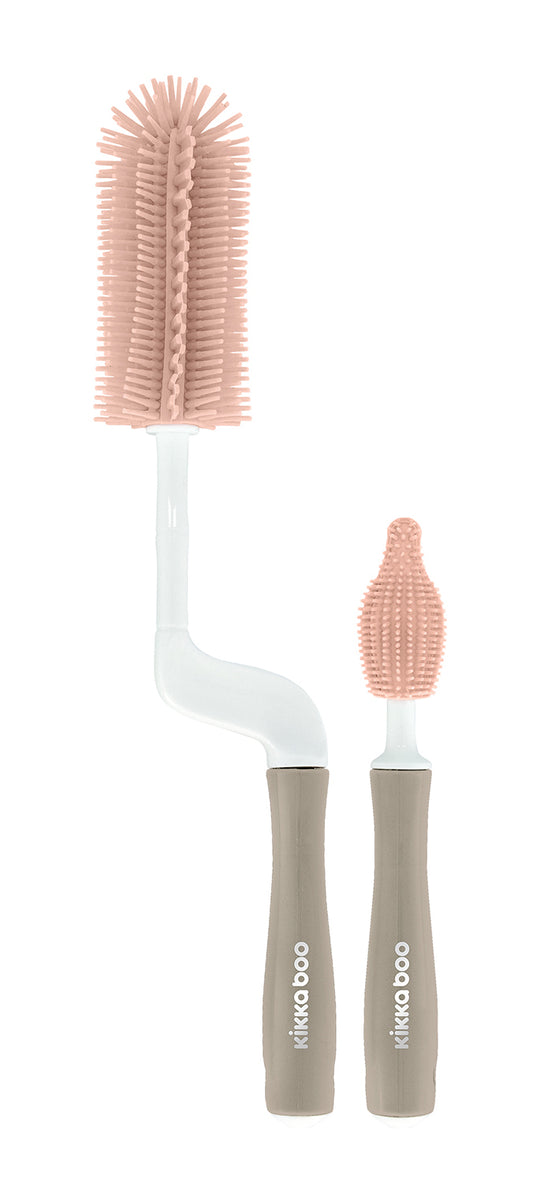 Conjunto de escovas de silicone para biberões e tetinas, 2 unidades, Mint Kikkaboo