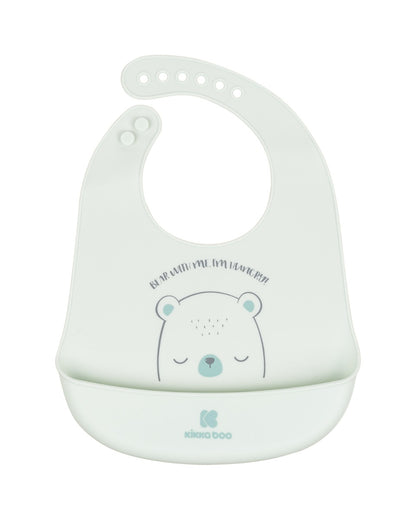 Babete de silicone Bear With Me Mint