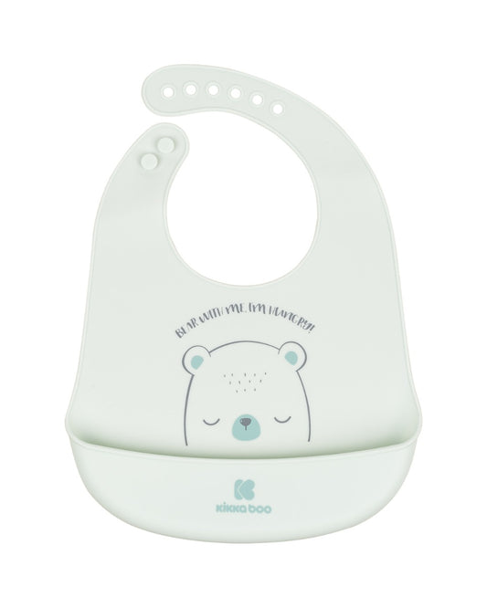 Babete de silicone Bear With Me Mint