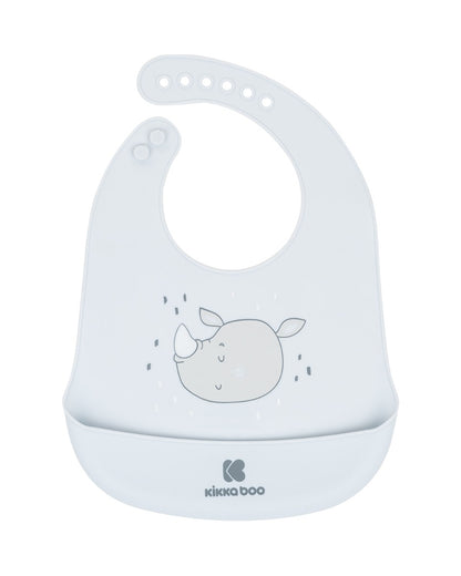 Babete de silicone azul Savanna