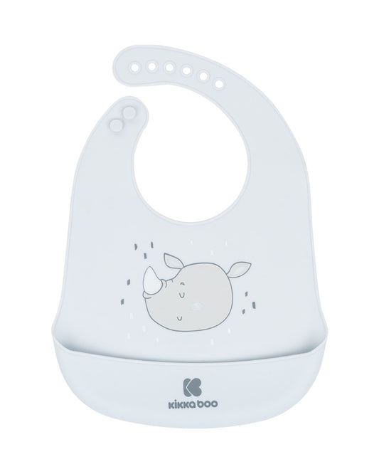 Babete de silicone azul Savanna