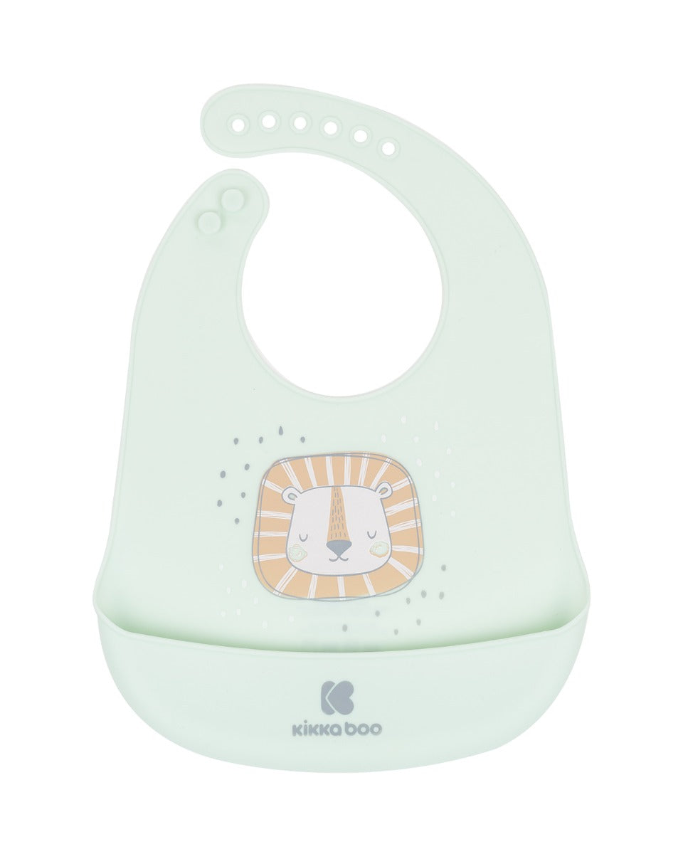 Babete de silicone Savanna Mint Kikkaboo