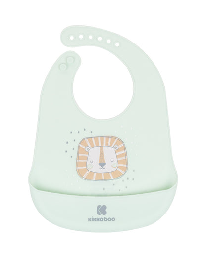 Babete de silicone Savanna Mint Kikkaboo
