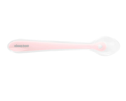 Colheres de silicone com estojo 2 unidades Rosa