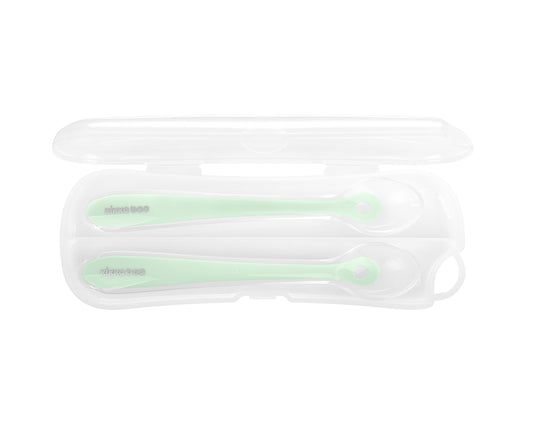 Colheres de Silicone com Estojo 2 unidades Mint