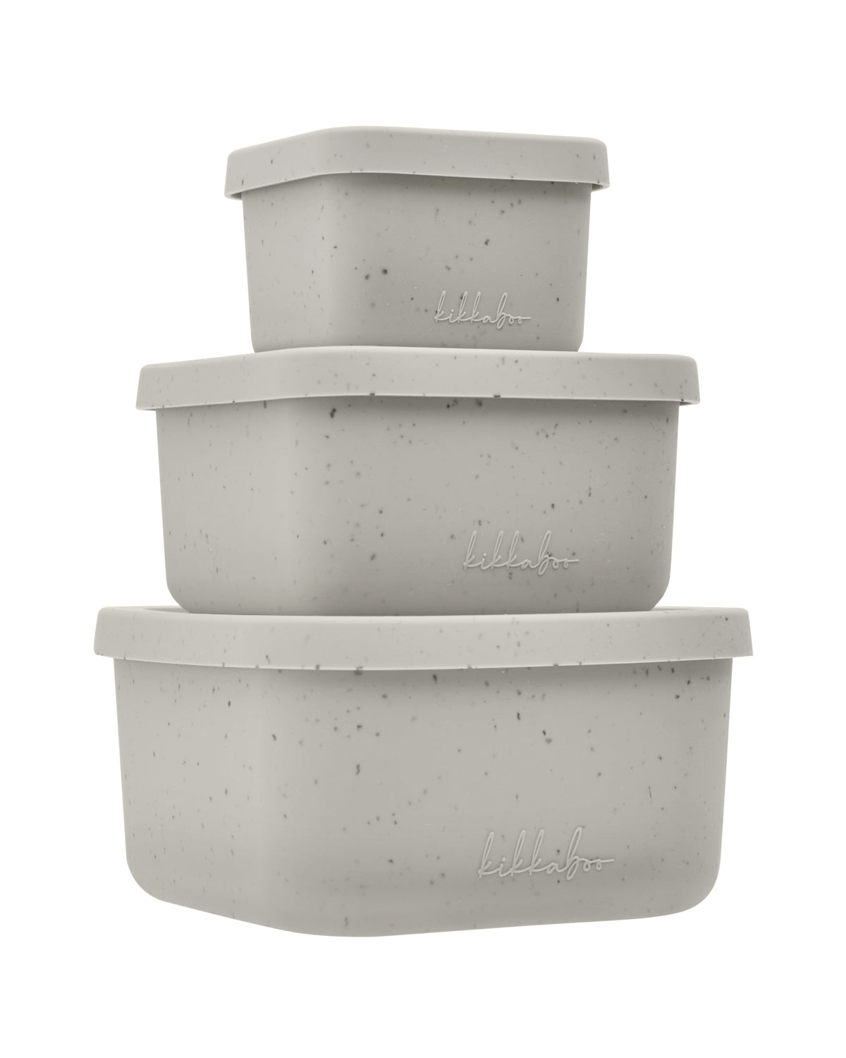 Conjunto de lancheira de silicone Platinum de 3 peças Sand Kikkaboo