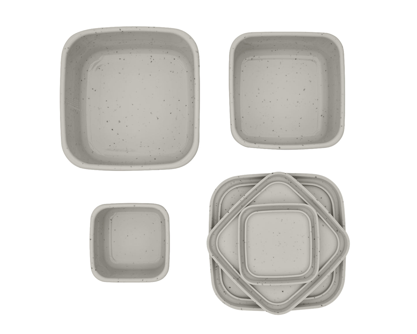 Conjunto de lancheira de silicone Platinum de 3 peças Sand Kikkaboo