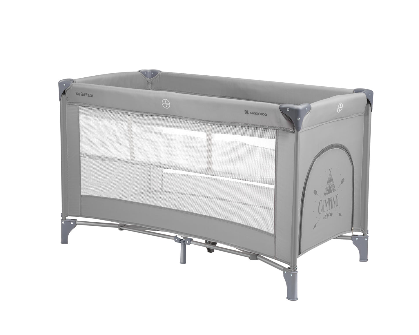 Cama de viagem So Gifted de 2 andares cinzento 2023