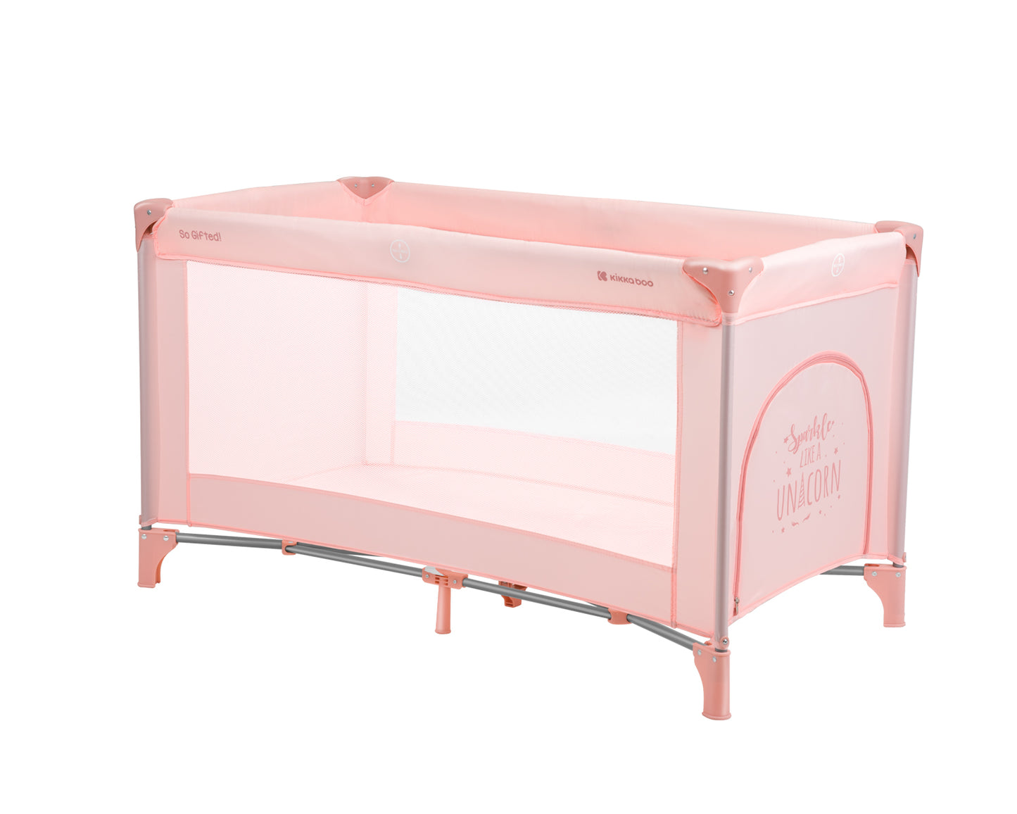 Cama de viagem rosa de 1 piso So Gifted 2023