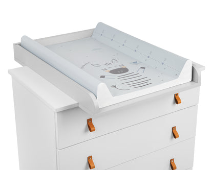 Muda fraldas Stripy Friends 50x70cm em PVC macio