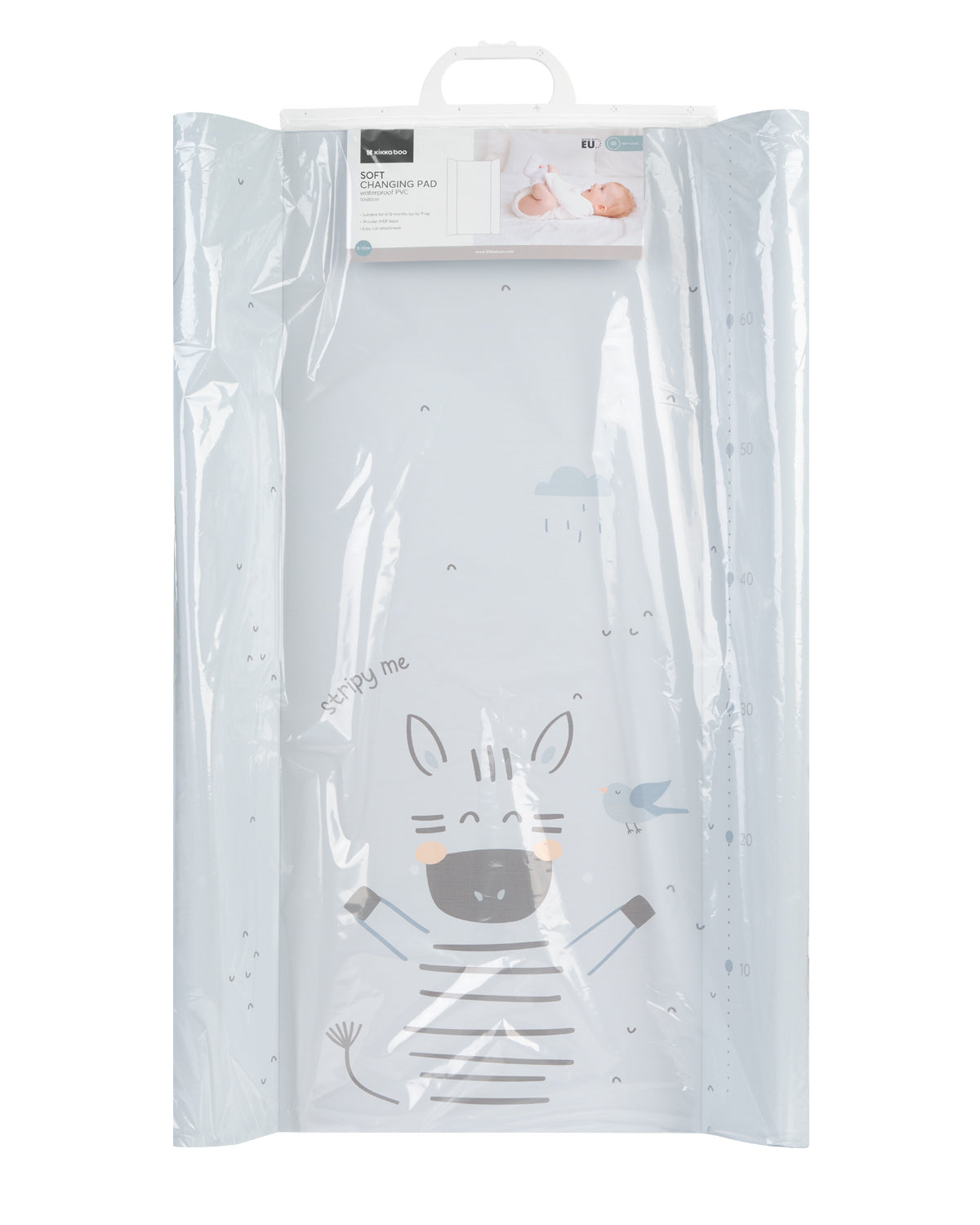 Muda fraldas Stripy Friends 50x70cm em PVC macio