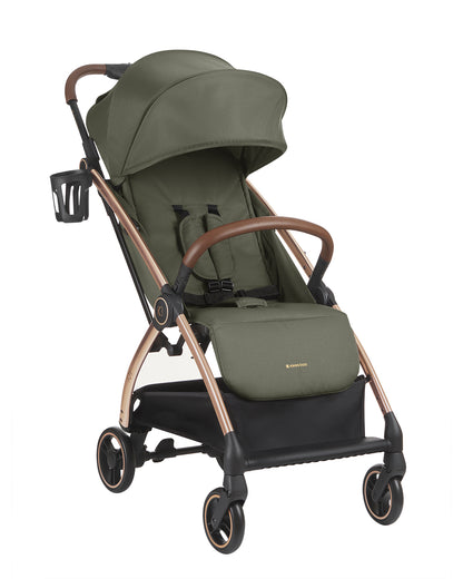 Carrinho de bebé autodobrável verde militar Joy