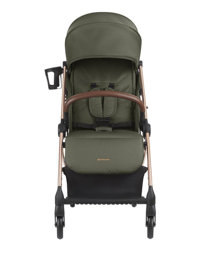 Carrinho de bebé autodobrável verde militar Joy