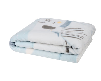 Manta para bebé Sherpa super macia Stripy Friends 80/110 cm