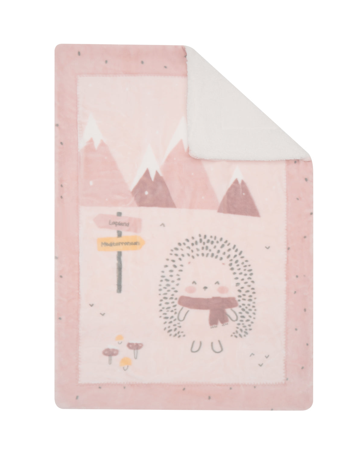 Cobertor Sherpa bebé super macio 110/140 cm Hedge-hugs