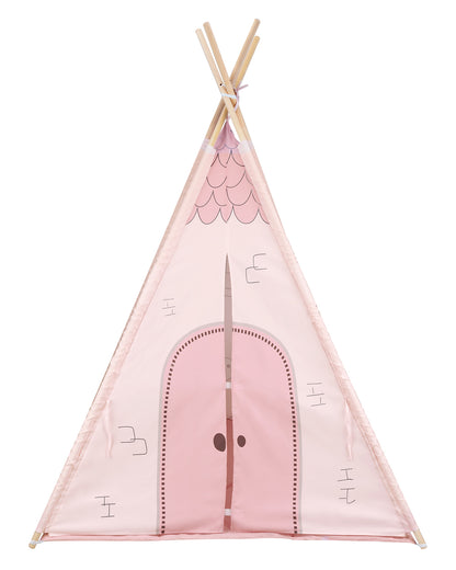Tipi em madeira com Tapete de Atividades almofadado - Casa Mint Kikkaboo