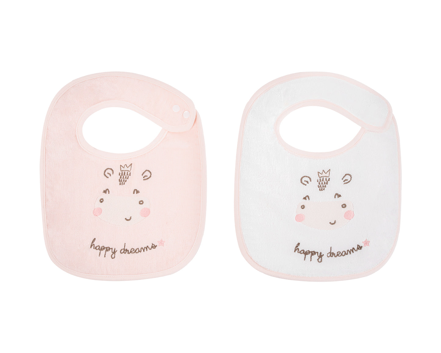 Conjunto de 2 babetes em tecido turco Hippo Dreams