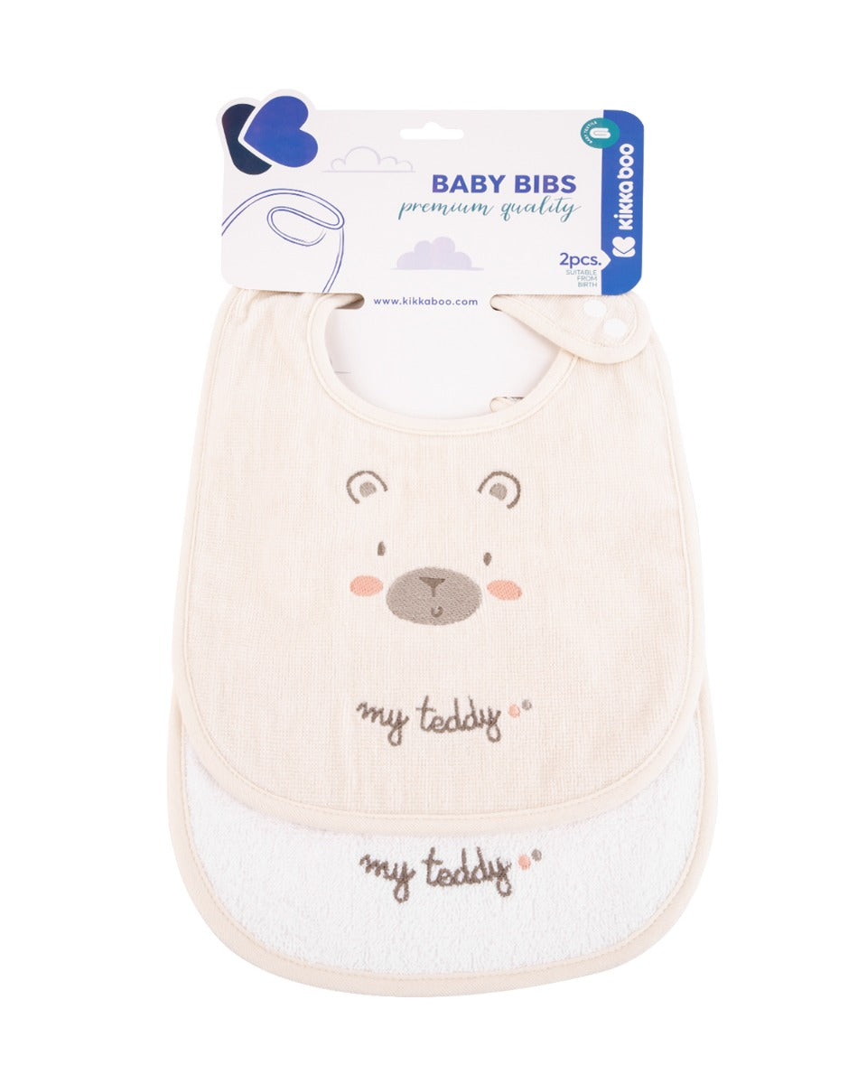 Conjunto de 2 babetes em tecido turco My Teddy