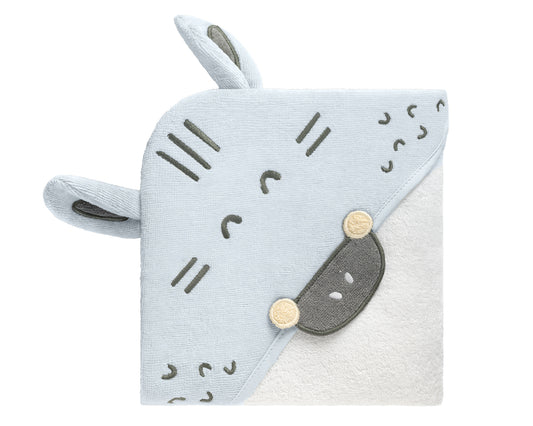 Toalha com capuz Stripy Friends 90/90 cm