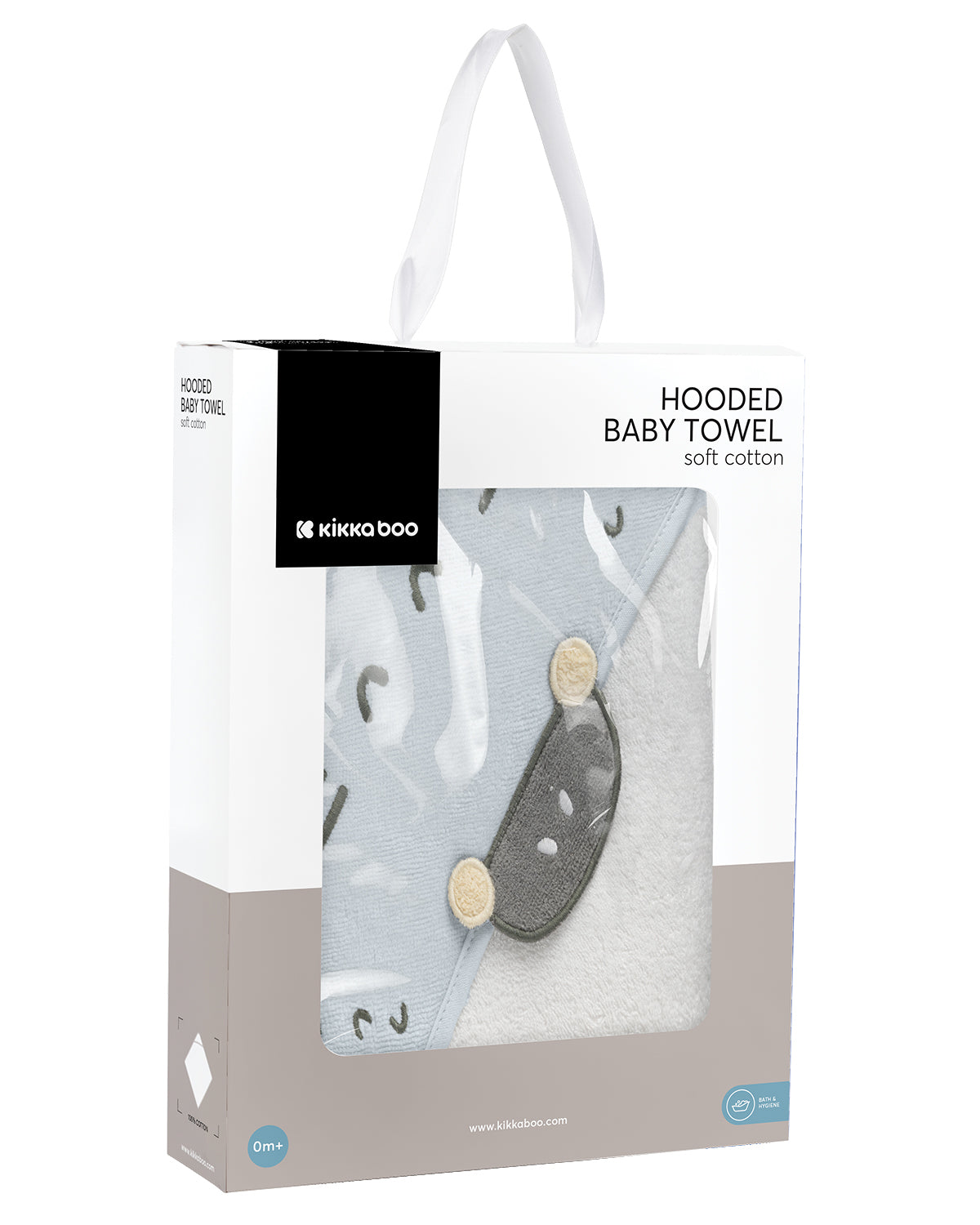 Toalha com capuz Stripy Friends 90/90 cm