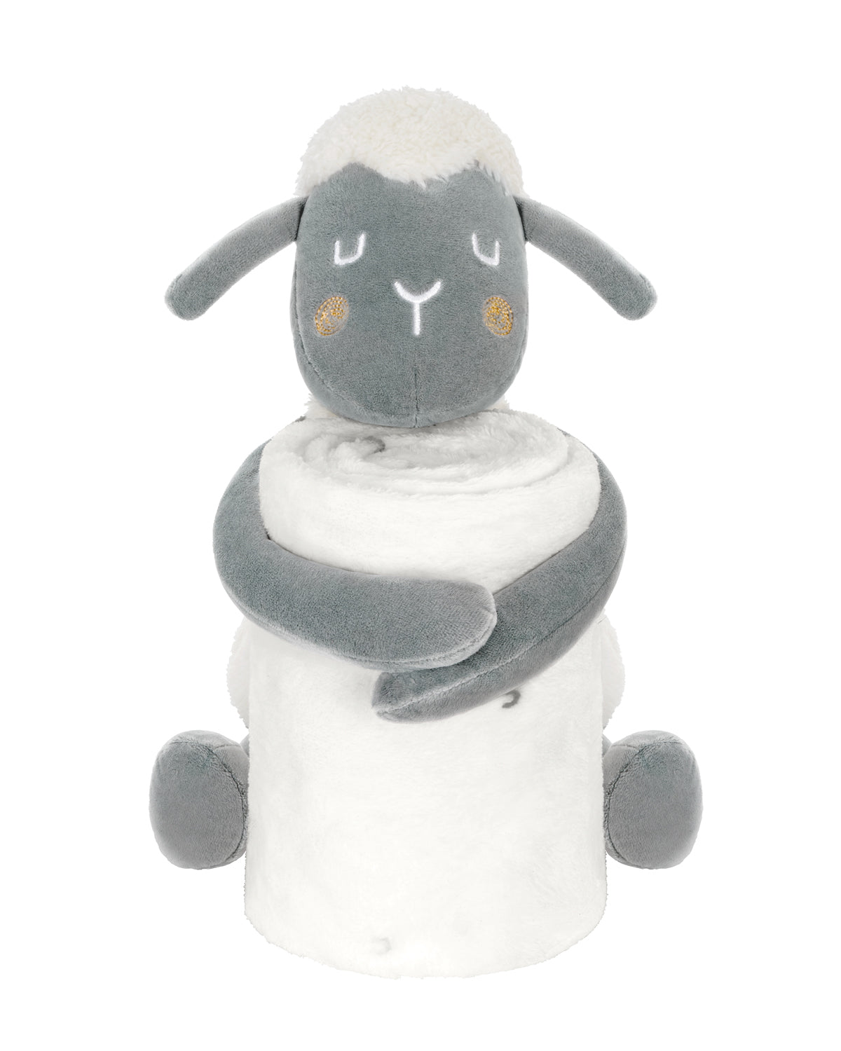 Brinquedo bebé ovelha sonolenta + manta Kikkaboo