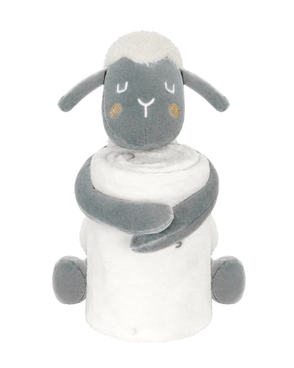 Brinquedo bebé ovelha sonolenta + manta Kikkaboo