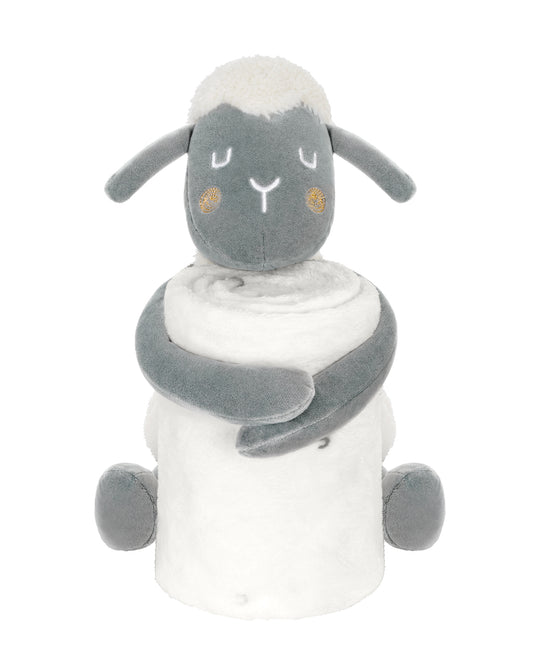 Brinquedo bebé ovelha sonolenta + manta