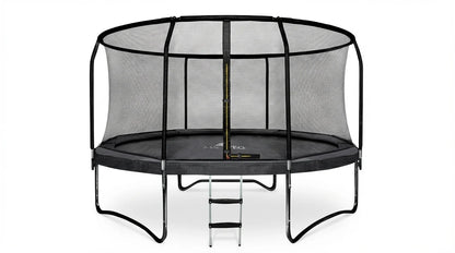 Trampolim com rede e escada 244 cm preto até 50 kg
