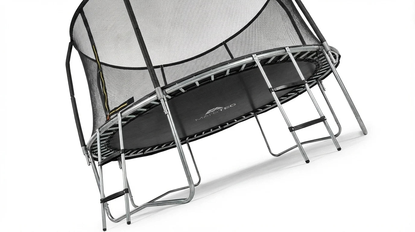 Trampolim com rede e escada 244 cm preto até 50 kg