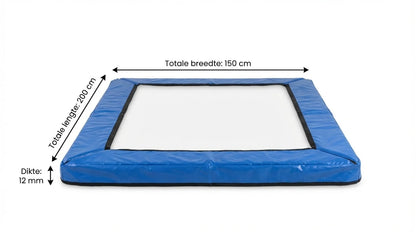 Proteção de molas para trampolim retangular 150x200 cm azul