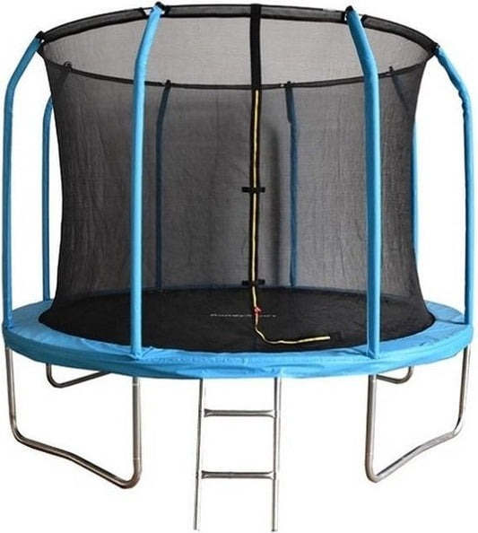 Trampolim Ø244 cm com rede de segurança e escada até 110 kg